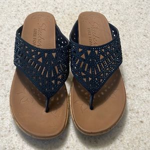 Very Cute Skechers sandals. Size 6 Navy Blue